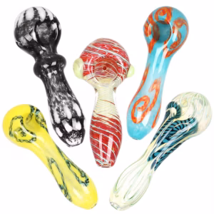 Glass spoon pipe for tobacco use